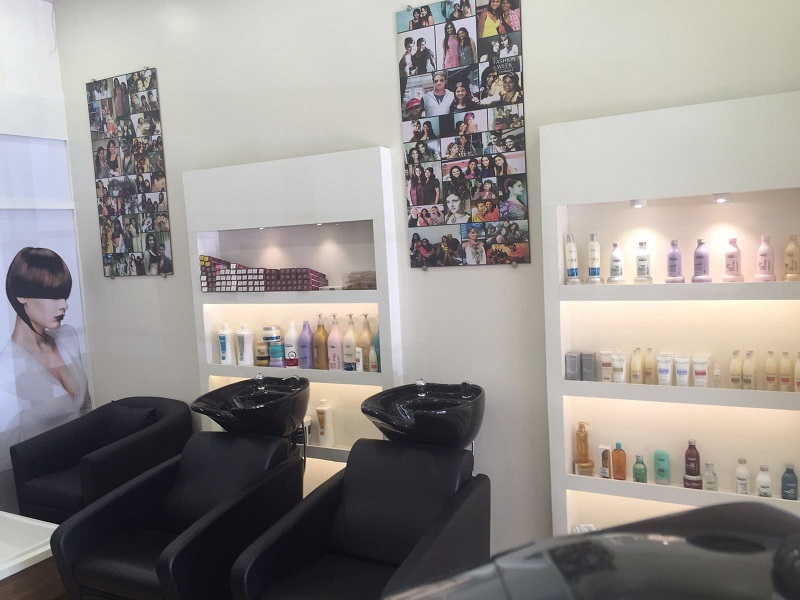 At the salon